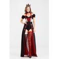 thumbnail image 3 of Disfraz de reina de corazones, disfraz de reina, uniforme, disfraz de Halloween, disfraz de bruja, vampiro, 3 of 5