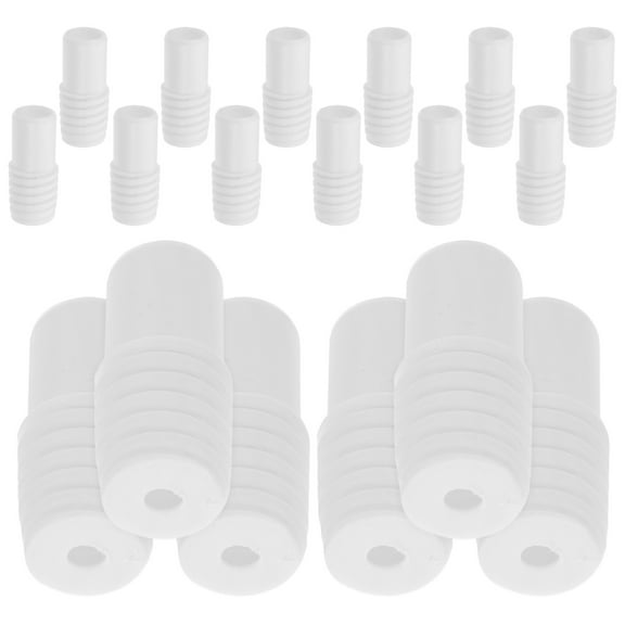 PBPBOX 20pcs Clip Mop Stick Adapter Plastic Broom Handle Adapter Threaded Connector Outdoor Cleaning