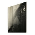thumbnail image 2 of Designart "Ashen Overpass Mute Transit Onyx" Cityscapes Print on Natural Pine Wood, 2 of 5