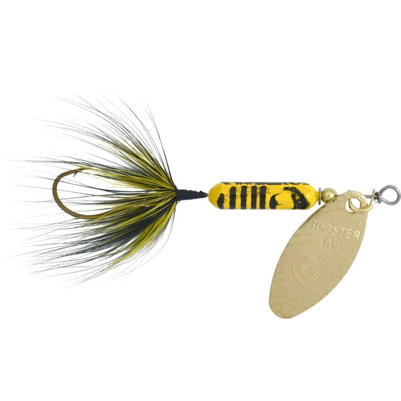 Yakima Bait Worden's Original Single Hook Rooster Tail Lure, Bumblebee, 1/16 oz.