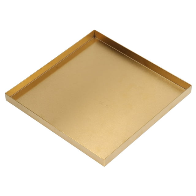 Bandeja Para Platos de Joyería ANGGREK dorada de acero Inoxidable 20,2x20,2x1,5cm