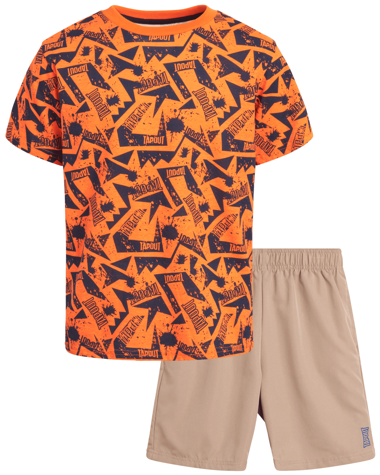 TAPOUT Boys' Active Shorts Set 2 Piece Short Sleeve TShirt and