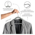 thumbnail image 3 of KriKac Velvet Hangers 30 Pack - Non-Slip Clothes Hangers - Grey Hangers - Suit Hangers with 360 Degree Rotatable Hook - Heavy Duty Coat Hangers - Pants Hangers, 3 of 7