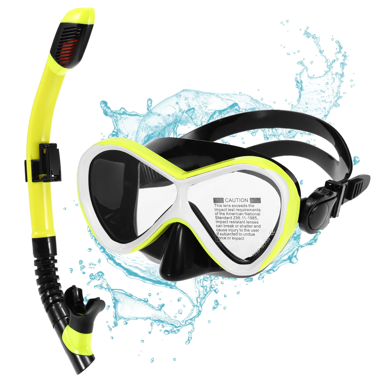 Kids Diving Snorkel Set Anti Fog Goggles Swim Drying Tube ECO PVC Set 