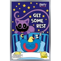 Poppy Playtime - Huggy Wuggy Get Some Rest Wall Poster, 22.375" x 34" Framed