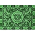 thumbnail image 1 of Ahgly Company Indoor Rectangle Abstract Emerald Green Modern Area Rugs, 8' x 12', 1 of 4