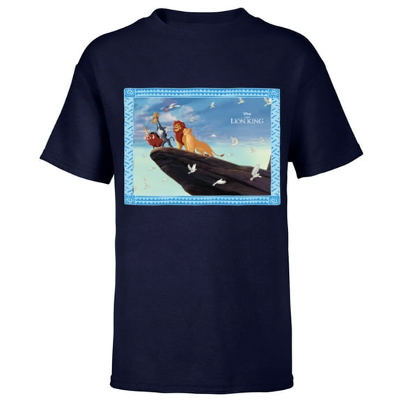 Disney The Lion King 30th Anniversary Pride Rock Finale - Short Sleeve T-Shirt for Kids - Customized-Navy