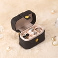 thumbnail image 1 of Mini caja para anillos europea y americana, caja portátil para guardar pendientes y joyas, caja de cuero para guardar anillos y pendientes, caja para guardar joyas, 1 of 6