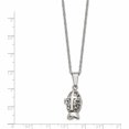 thumbnail image 4 of Stainless Steel Polished And Antiqued Magnetic Fish Prayer Box Necklace Made In China -Jewelry By Sweet Pea, 4 of 8