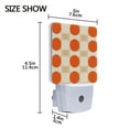 thumbnail image 4 of Yayeee LED Night Light for The Home Plug in With Light Sensors 2 Pack, Orange Geometric Circles, 4 of 6