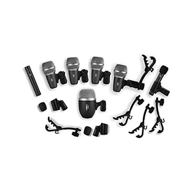 Kit de Micrófono con Cable para Batería e Instrumentos Musicales Completo de Juego