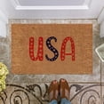 thumbnail image 5 of DizeyBoyo 4th July Coir Door Mats Outdoor, Home Front Patriotic Welcome Mats Rugs Bedroom Corridor Entrance Patio Independence Day Decoration 16 x 24 Inches, 5 of 9