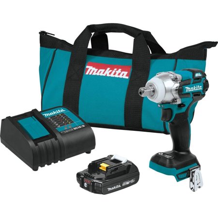 Makita-XWT11SR1 18V LXT Lithium-Ion Compact Brushless Cordless 3-Speed 1/2" Impact Wrench Kit
