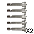 thumbnail image 1 of 2x Pack-5 Tornillo para Carpintería Vástago Hexagonal Cabezal de Broca de Posicionamiento para Licencia de Yeso Brocas Duraderas Resistentes Al , 50m 2 piezas, 1 of 4