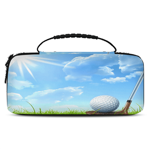Herdesigns Sports Golf Carrying Case for Nintendo Switch OLED Model 2021 & Switch 2017 with 20 Game Card Slots, Portable Travel Carry Case for Accessories and Console