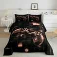 thumbnail image 2 of jejeloiu 3D Console Lovers Bedding Comforter Set,Modern Video Game Twin Comforter Sets,Pink Black Geometric Bedding Set For Boy,Super Cozy Room Decor Reversible,2-Piece, 2 of 8
