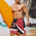 thumbnail image 6 of Binienty Men's Board Shorts Beach Shorts With Trinidad And Tobago Print - Quick Dry Wear for Summer Vacation and Water Activities, 6 of 10