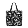 thumbnail image 1 of Balery Hand Drawn Snake Bolsa de Mano para Mujeres con Cremallera, Bolsa de Gimnasio con Compartimentos, Bolsa para Laptop, Bolsa para Trabajo, 1 of 7