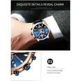 thumbnail image 3 of Reloj de pulsera de cuarzo para hombre CURREN 8348 con correa de acero inoxidable, 3 of 8