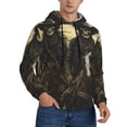 thumbnail image 2 of Fotbe Men's Hoodie with Western Desert Skull Cowboy Pattern - Kangaroo Pocket Pullover Hooded Sweatshirt, Perfect for Daily Wear, Travel, and Home-X-Large, 2 of 7