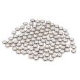 thumbnail image 1 of 100 piezas de espaciadoras de plata de plástico CCB con orificio grande para joyas de bricolaje 8mm Sunnimix Perlas espaciadoras CCB, 1 of 5