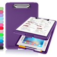 thumbnail image 1 of Sooez Portapapeles de almacenamiento con clip de perfil bajo Portapapeles plegable de enfermería resistente Estuche impermeable para entrenadores Tamaño de letra Escritura suave para el trabajo Niños, 1 of 1