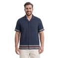 thumbnail image 4 of Havanera Men’s and Big Men's Horizontal Panel Print 100% Viscose Short Sleeve Shirt, S-5XL, 4 of 8