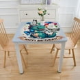 thumbnail image 3 of HAOXIT Tablecloth, Little Event with Colorful Balloons Theme, Rectangular Table Cover for Dining Room Kitchen Decor White, 3 of 7