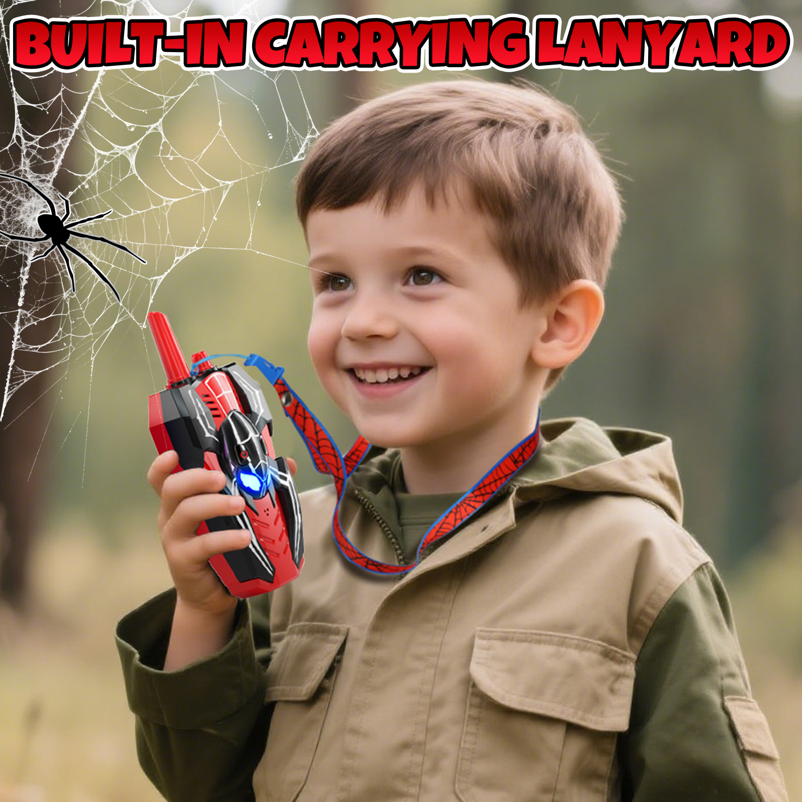 KWANITHINK Spider Kids Walkie Talkies 2-Pack photo 6