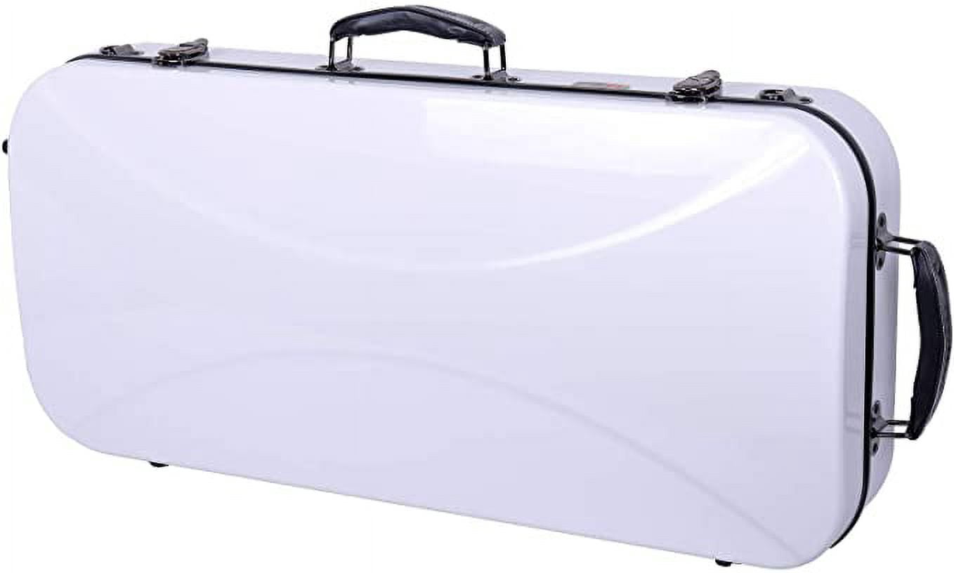 Crossrock Double Fiberglass Hard Case fits 15-16.5 in. Viola & 4/4 Violin