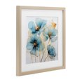 thumbnail image 2 of Stupell Industries Contemporary Sapphire and Gold Florals Birch Framed Print Under Glass, 13 x 13, by Creative Studio, 2 of 8
