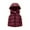 r-323Red1, variant on MEZZALL Girls Winter Warm Thickened Vest Jacket Crop Hooded Zip Up Outerwear Solid Color Toddler Kids Cozy Padded Insulation Coats Lovely Child Sleeveless Streetwear