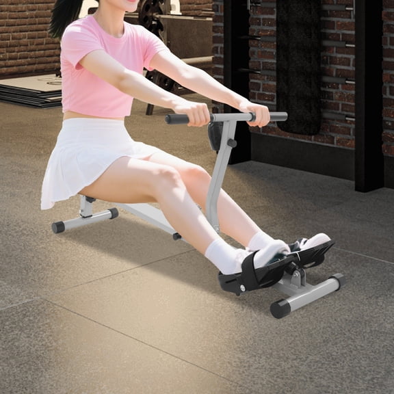 Water Rowing Machine, Hydraulic Resistance Rower with LCD Monitor, Foldable Home Exercise Rower for Full Body Workout, Quiet Rowing Machine for Home Gym