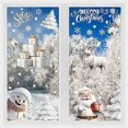 thumbnail image 1 of VEYLIN Xmas Window Clings Decoration, Christmas Window Stickers Static Snow Flakes Stickers Fancy Merry Christmas Window Decals for Christmas Window D, 1 of 5