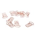 thumbnail image 4 of Clips De Papel, Acabado Resistente A La Corrosión, Galvanizado, Material De Metal De Oro Rosa, Clips De Papel Lindos, Ligeros, Portátiles, 100 Unidades Para Oficina Para Hogares Cergrey Taza de café, 4 of 8