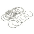 thumbnail image 1 of Unique Bargains Detachable Binder Rings Index Snap Metal Clips, Silver Tone, 20 Pack, 1 of 5