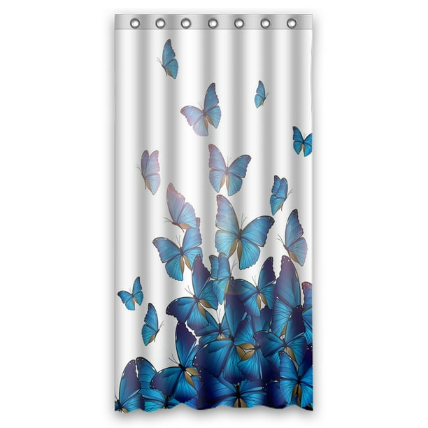 PHFZK Personalized Beautiful Blue Butterflies Art Print Design
