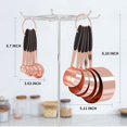 thumbnail image 4 of Juego de 10 vasos medidores de cobre y medidor de acero inoxidable., 4 of 5