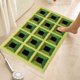 thumbnail image 5 of Xihbxyly Alfombra de Poliéster Verde, Antideslizante y Absorbente, con Un Bonito Estampado, Fácil de Limpiar, Práctica Alfombrilla para Baño, Un Artículo Esencial para El Hogar., 5 of 7
