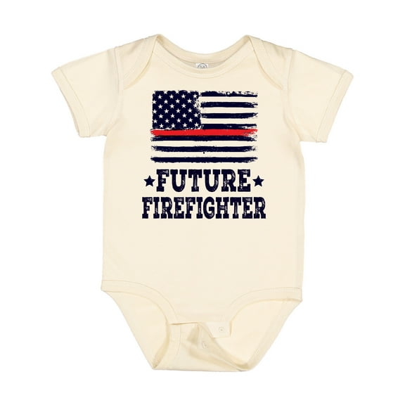 Inktastic Future Firefighter USA Boys or Girls Baby Bodysuit