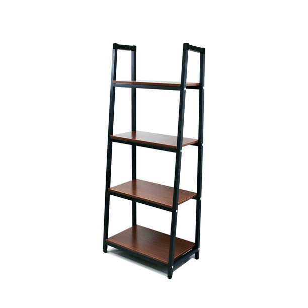 Heavy Duty Metal Home Decorate Bookcase 4 Shelf Black