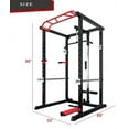 thumbnail image 3 of SPARTAN 1500 Lb. Capacity Exercise Power Cage Rack with Lat pull down, J-hook, Pulley system, Squat Rack with Landmine and Safety Bar, 3 of 7