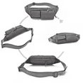 thumbnail image 4 of Fanny Pack for Men Women, Water Resistant Small Waist Bag Pack for Running Cycling Workout - grey, 4 of 5