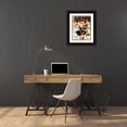 thumbnail image 3 of Murray Henderson Fine Art 12x14 Black Ornate Wood Framed with Double Matting Museum Art Print Titled - The Goal 72 1, 3 of 4