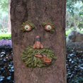 thumbnail image 3 of Colgante de cara de árbol luminoso, cara de monstruo de árbol de jardín, colgante de árbol, artesanías de resina, 3 of 5