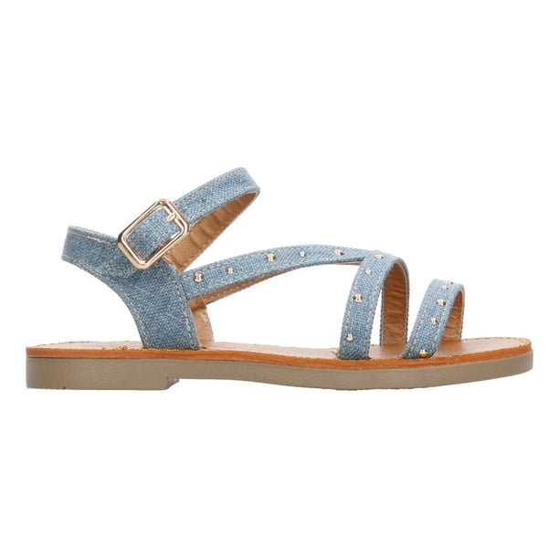 Sandalias Tropicana Azul Hebilla Ajustable Para Niña T14-26 azul 25 MX