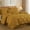 Mustard Yellow, variant on Chezmoi Collection 10-Piece Bed in a Bag Comforter Set, Pintuck Design, All Season Soft Microfiber Bedding with Sheets, Pillow Shams & Decorative Pillow, Mustard Yellow, Queen