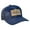 Black/Black, variant on Georgia License Plate Leather Patch Adjustable Snapback Trucker Hat, Black/Black