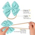 thumbnail image 2 of Diademas Prohouse Big Bows de nailon para bebés y niñas, 30 unidades, 2 of 7