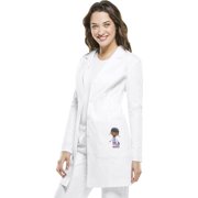 Angle View: Tooniforms Scrubs Lab Coats for Women 33" TF401, L, White